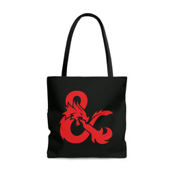Red Ampersand Logo Tote Bag